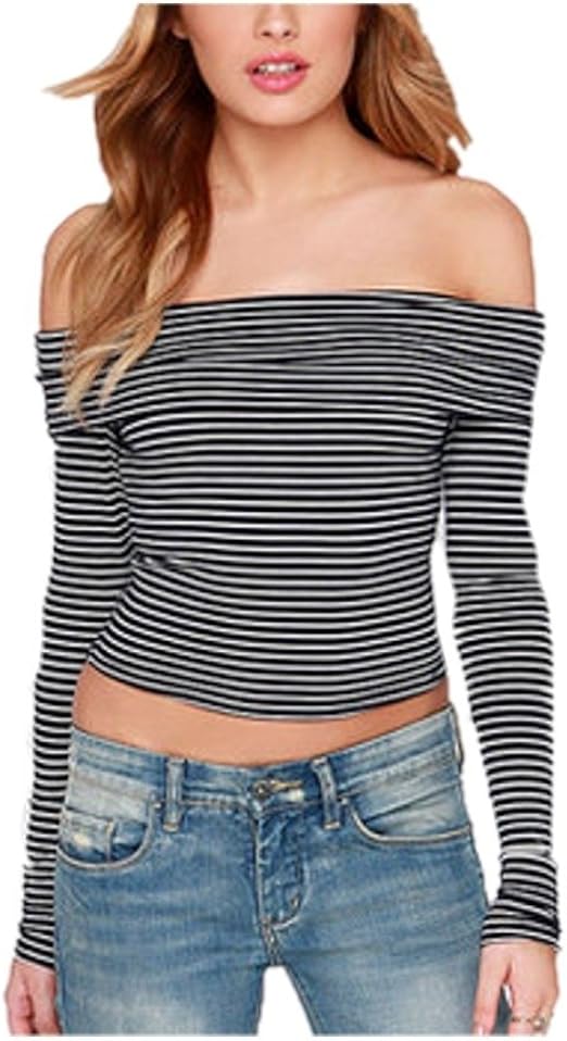 Voso Womens Girls USA American Style Shoulderless Top Amazon.ca