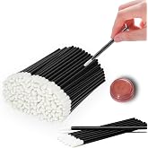 100PCS Lip Applicators Disposable, Lips Wands Lip Brush Applicator Lipstick Brush Lip Gloss Applicator Mascara Brush Makeup Tool, Black