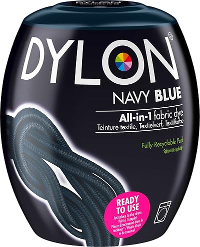 Dylon Washing Machine Fabric Dye Pod Navy Blue 350g Pack of 1