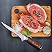 TUO Boning Knife, 7 inch Sharp Fillet Knife, with Woodgrain Pakkawood Handle, High Carbon Steel Kitchen Cutlery, Luxurious Gift Box Included - Fiery Phoenix Series