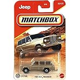 Matchbox 1964 Jeep Wagoneer [Gold] 02/125, 1:64 Scale Diecast Toy Vehicle