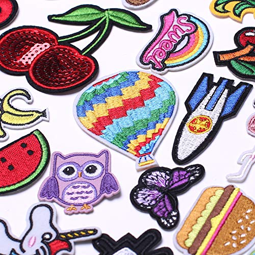 SHELCUPCool Embroidered Iron Patches, for Jackets, Packs, Jeans, Assorted Styles, OMG Assortment, 30pcs