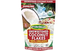 LET'S DO ORGANIC Let's Do...Organics LETS DO ORGANICS COCONUT FLAKES, Unsweetened, 7 oz (Pack of 12)