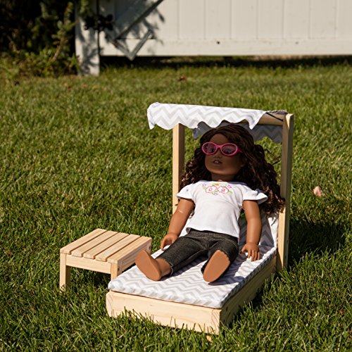 Deluxe Doll Lounge Chair Furniture for 18" Dolls Premium Handmade