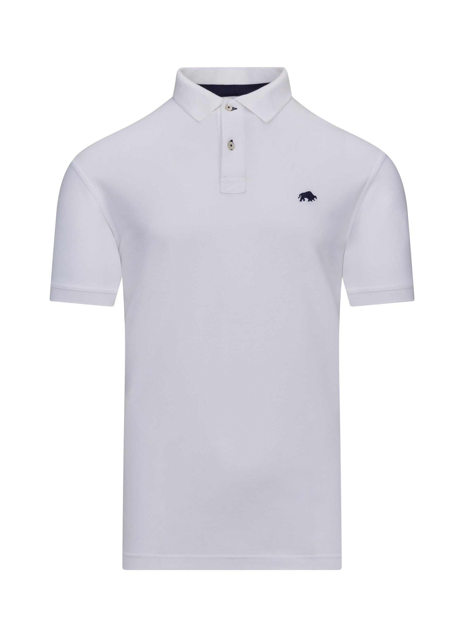 Raging Bull Mens Classic Organic Polo Shirt (XXL) (White)