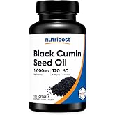 Nutricost Black Seed Oil (Cumin) 1000mg, 120 Softgels, 60 Servings | Cold Pressed, Source of Omega 3 6 9, GMO-Free and Gluten Free