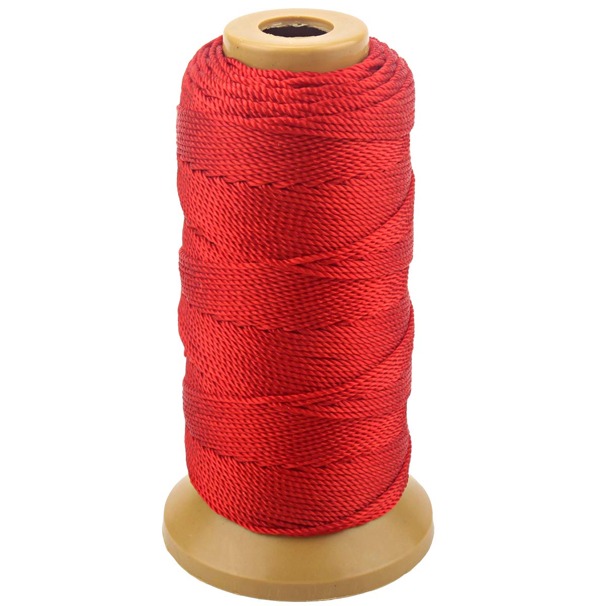 McFanBe 328 Feet Twisted Nylon Line Twine String Cord for Gardening Marking DIY Projects Crafting Masonry (1.5mm-328 feet, Red)