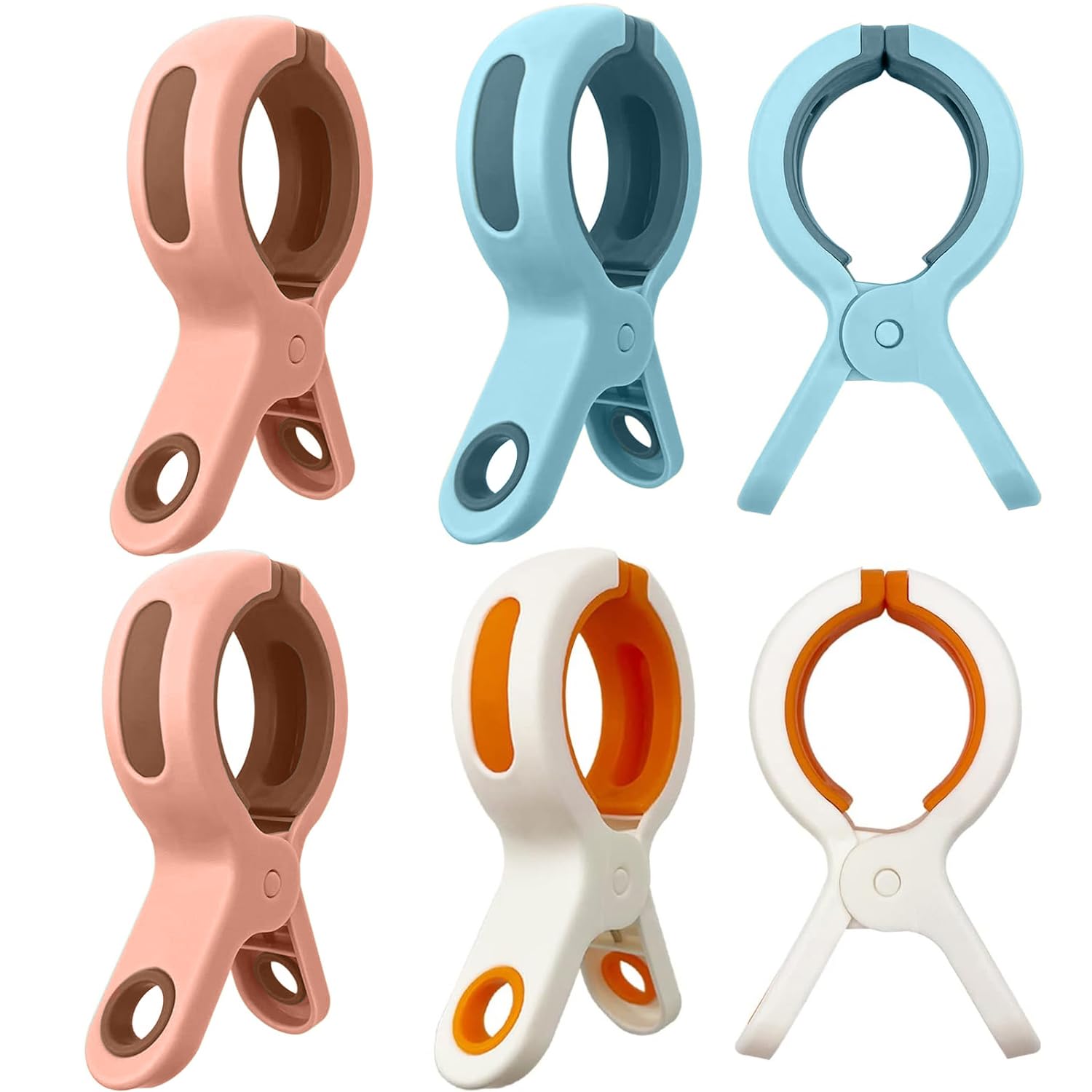 ZSTNPP 6pcs Towel Clips for Sun Loungers Beach Towel Clips, Towel Pegs for Sun Lounger Sunbed Towel Clips Beach Towel Pegs, Beach Towel Clips for Sun Loungers for Sunbeds Laundry Pool Chairs