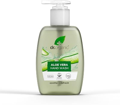 Dr Organic Aloe Vera Hand Wash 250ml Soothing Natural Vegan Cruelty Free