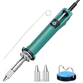 YIHUA 929D VI Temperature Controlled Electric Desoldering Iron with Upgraded Performance Heated Solder Sucker Tool with 3 Nozzles Soldering Iron Pump Function