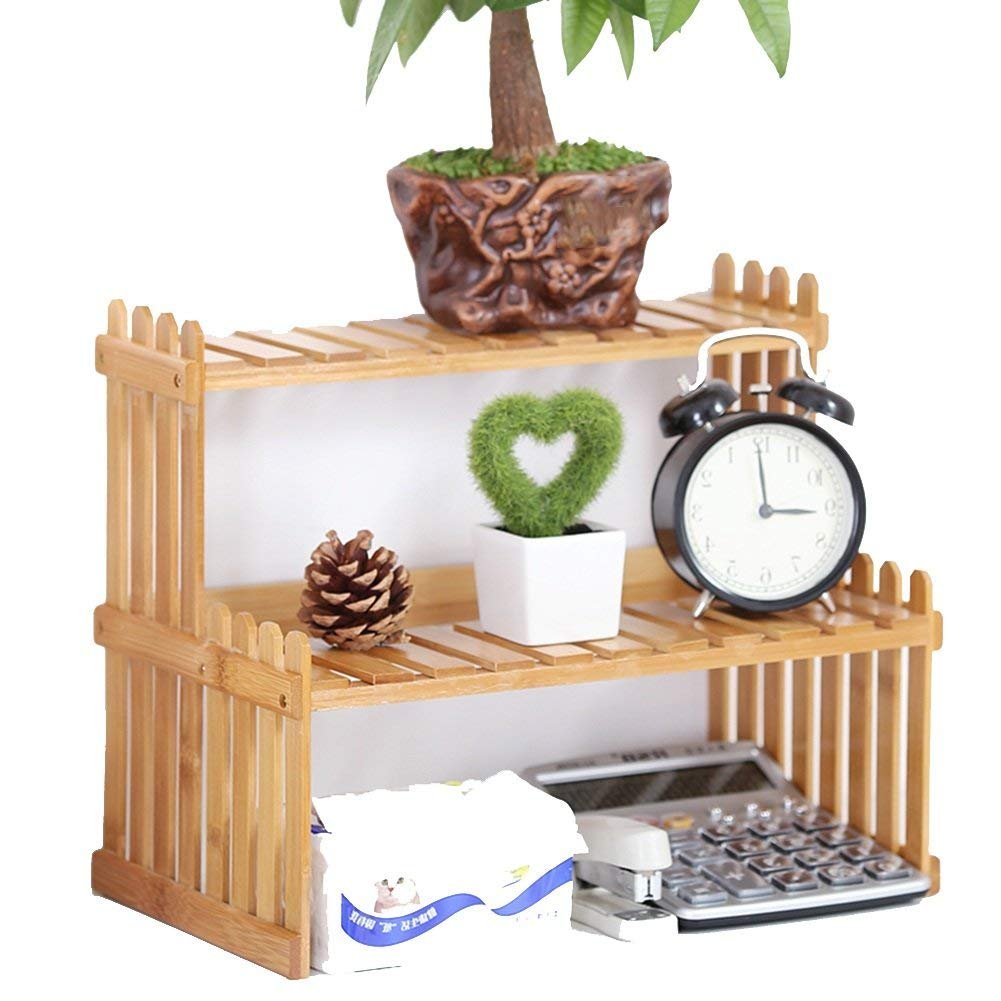 chishizhenxiang Soporte de Flores de Madera Maciza Mini Estante de ...