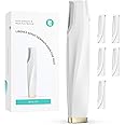 Sonic Dermaplaning Tool for Face - Rechargeable Dermaplane Razor with 6 Refill Dermablades, Facial Hair & Peach Fuzz Remover for Women