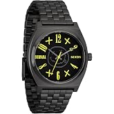 NIXON x Nirvana Time Teller Smiley Face A1419- Unisex Japanese Quartz Watch | (37mm Face, 20mm Stainless Steel Band)