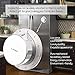 Mechanical Kitchen Timer Loud Alarm Sound with Magnet, 60 Minutes Countdown Timer, Home Cooking Baking Washing Manual Timer, Stainless Steel Body Mechanical Timer, Color - Silver (silver)