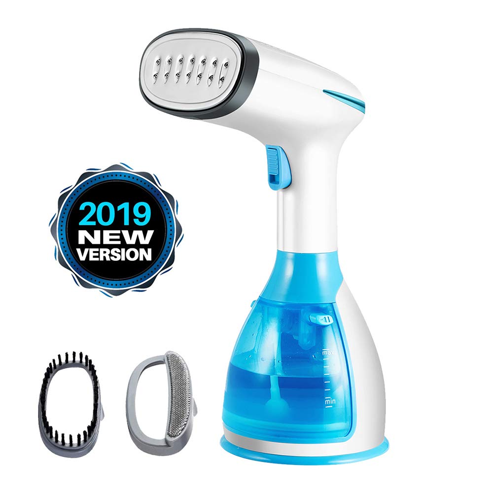 Handheld Garment Steamer, Portable Travel Steamer for Clothes, Powerful Wrinkle Remover, Fast Heat-up and Auto-Off Clothes Steamer with 280ML Capacity and Removable Brush for Home, Travel