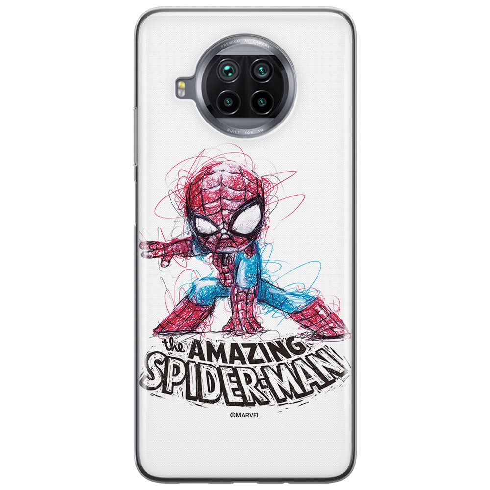 ERT GROUP mobile phone case for Xiaomi MI 10T LITE/REDMI NOTE 9 PRO 5G original and officially Licensed Marvel pattern Spider Man 021 adapted to the shape of the mobile phone, case made of TPU — image 1