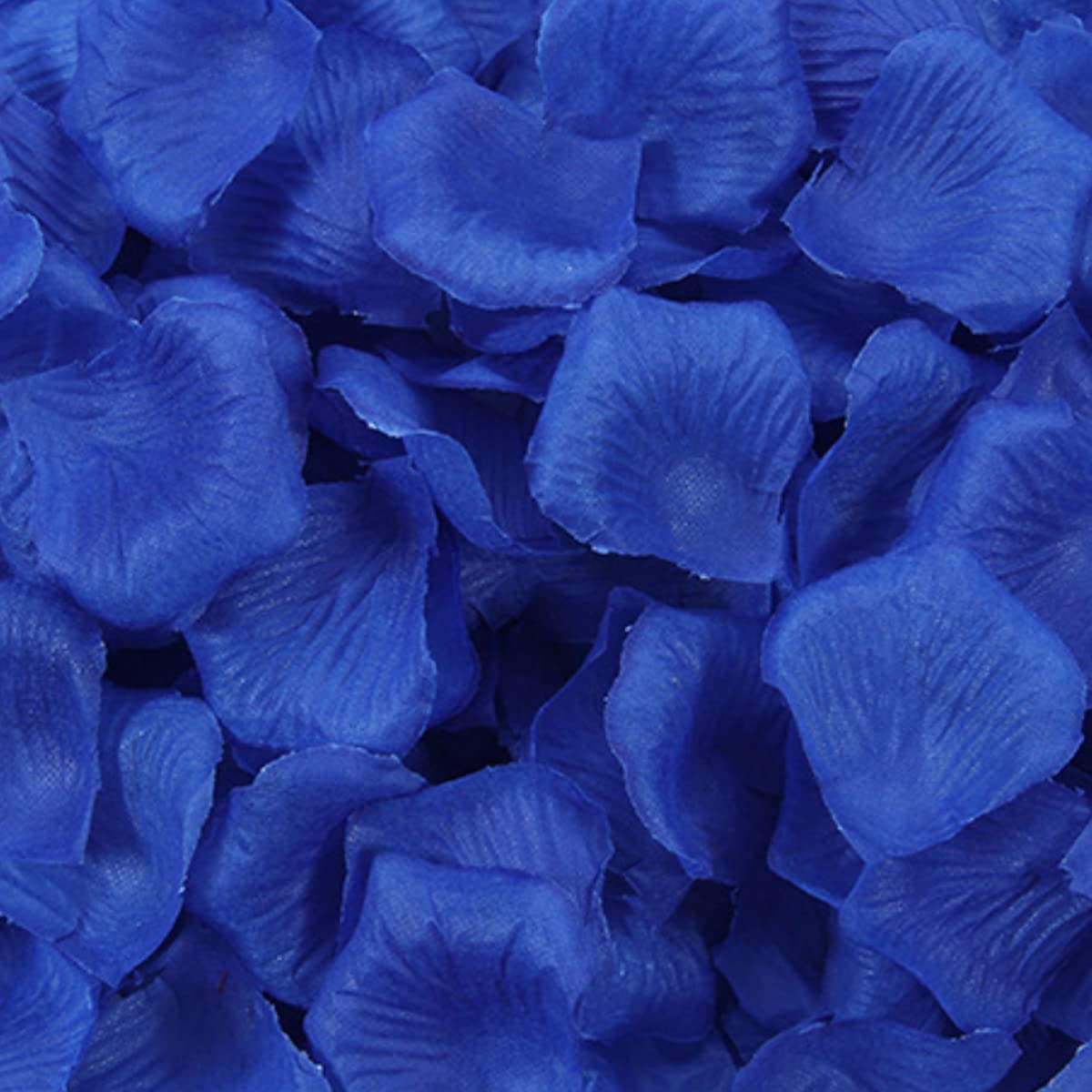 Haobase 2000Pcs Rose Petals Artificial Flower Fake Rose Petals for Valentines Day, Propose, Wedding, Table Scatter Decoration (Dark Blue)