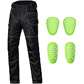 CTBQiTom Motorcycle Pants with Next-Gen CE Level 2 Armor, Water-Resistant | EN 1621-1 Certified Armor, 1200D Reinforced Knees, Breathable, Dual Sport, Motocross, Dirt Bike, Enduro &amp; Off-Road Riding