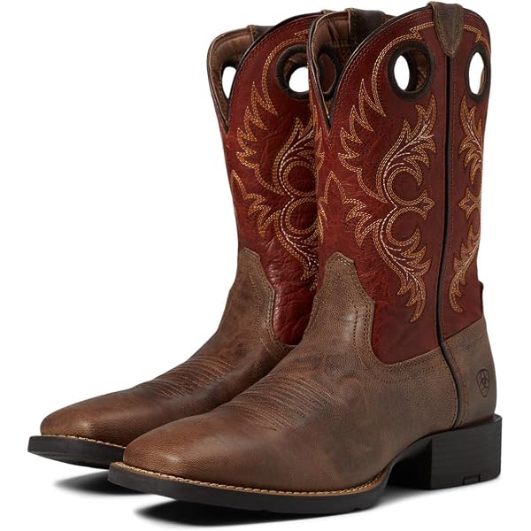 Stivali da cowboy western Dingo vintage da uomo degli anni