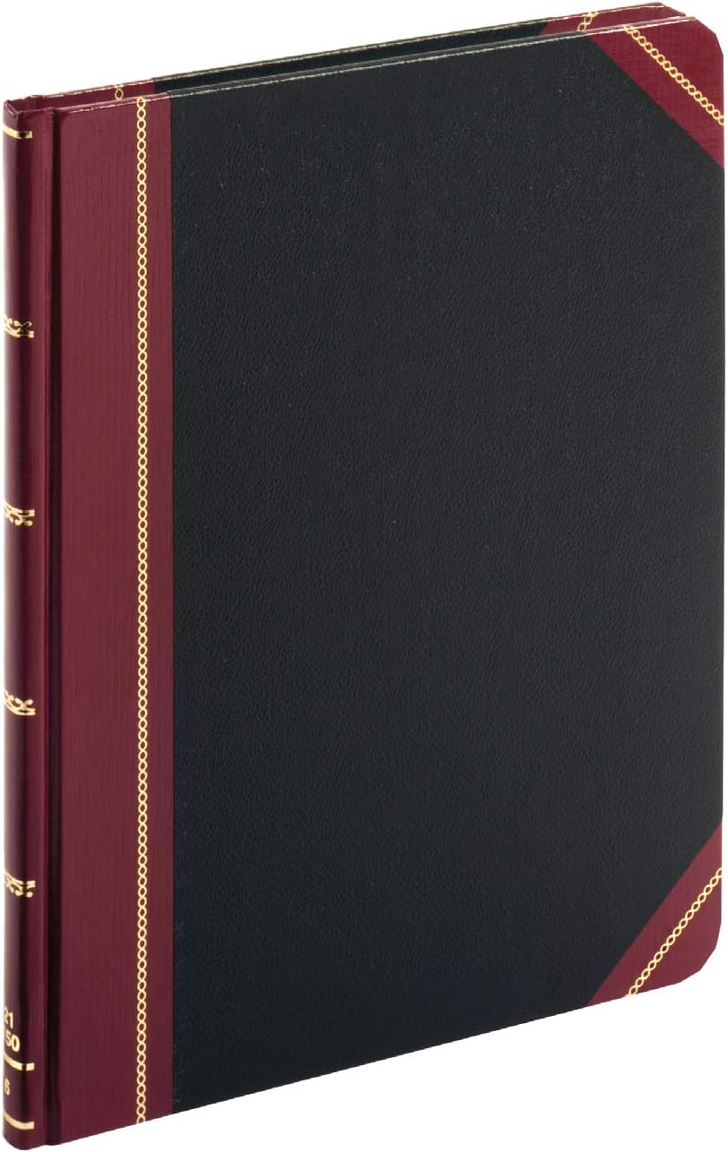 Boorum & Pease 21 Series Columnar Book, 6 Column, 150 Page, Black/Red