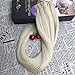 Moresoo 14 inch 50g/20pcs 100% Straight Unprocessed Virgin Remy Human Hair Seamless Skin Weft Platinum Blonde Tape In Hair Extensions