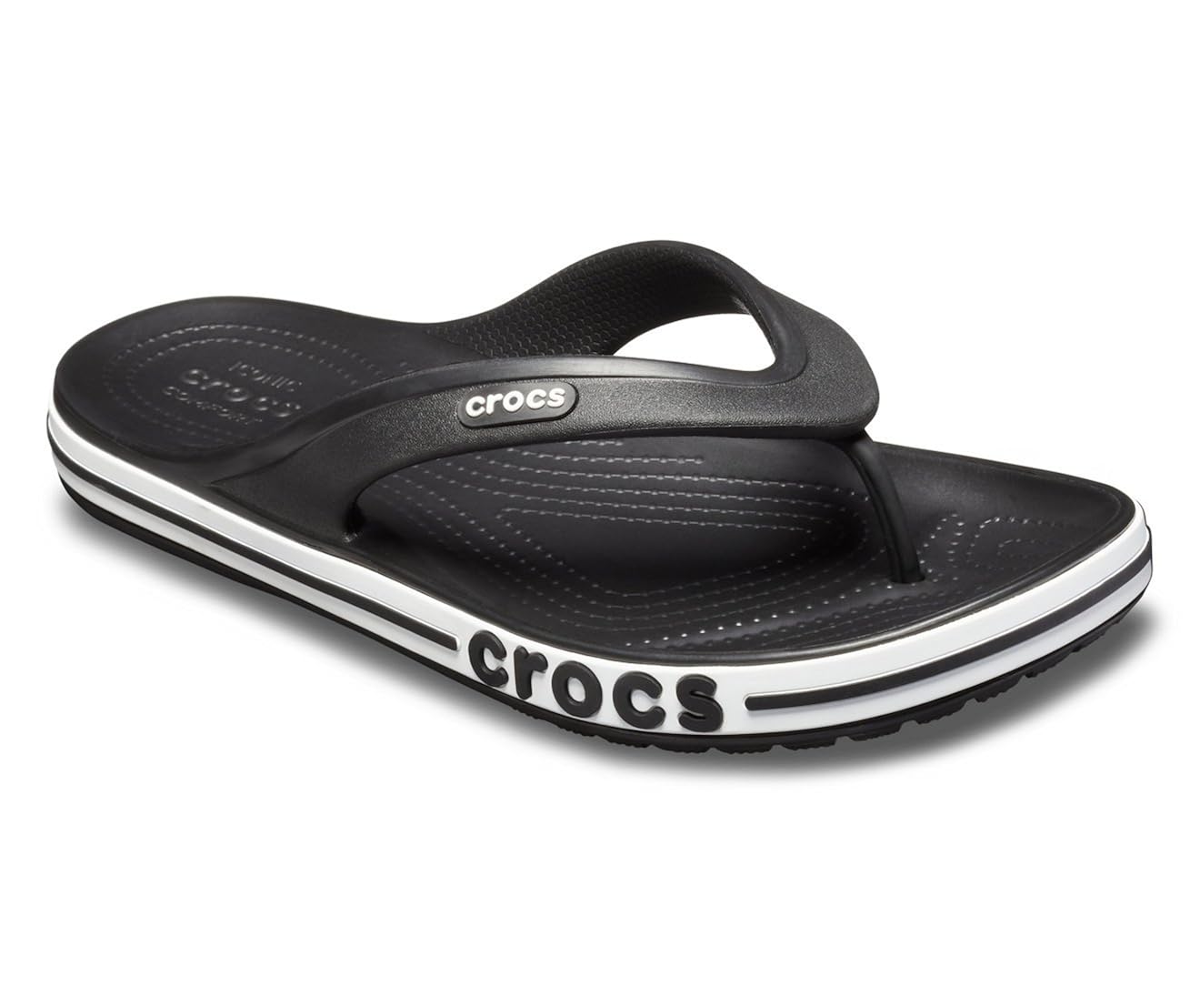 crocs bayaband white flip flops