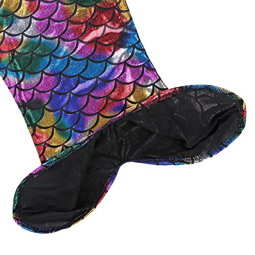 TFJH E 3PCS Kids Girls Fancy Princess Swimmable Fish Tail Set 6-7Years Colorful - Thumbnail 5