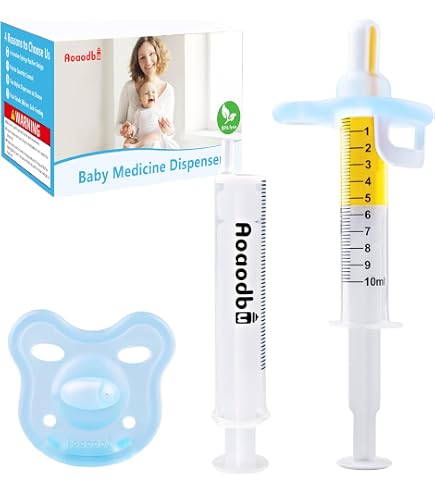 Frida Baby Medicine Pacifier, Medicine Syringe & Accu-Dose Pacifier + Frida Baby Windi Gas and Colic Reliever for Babies (10 Count) : Baby