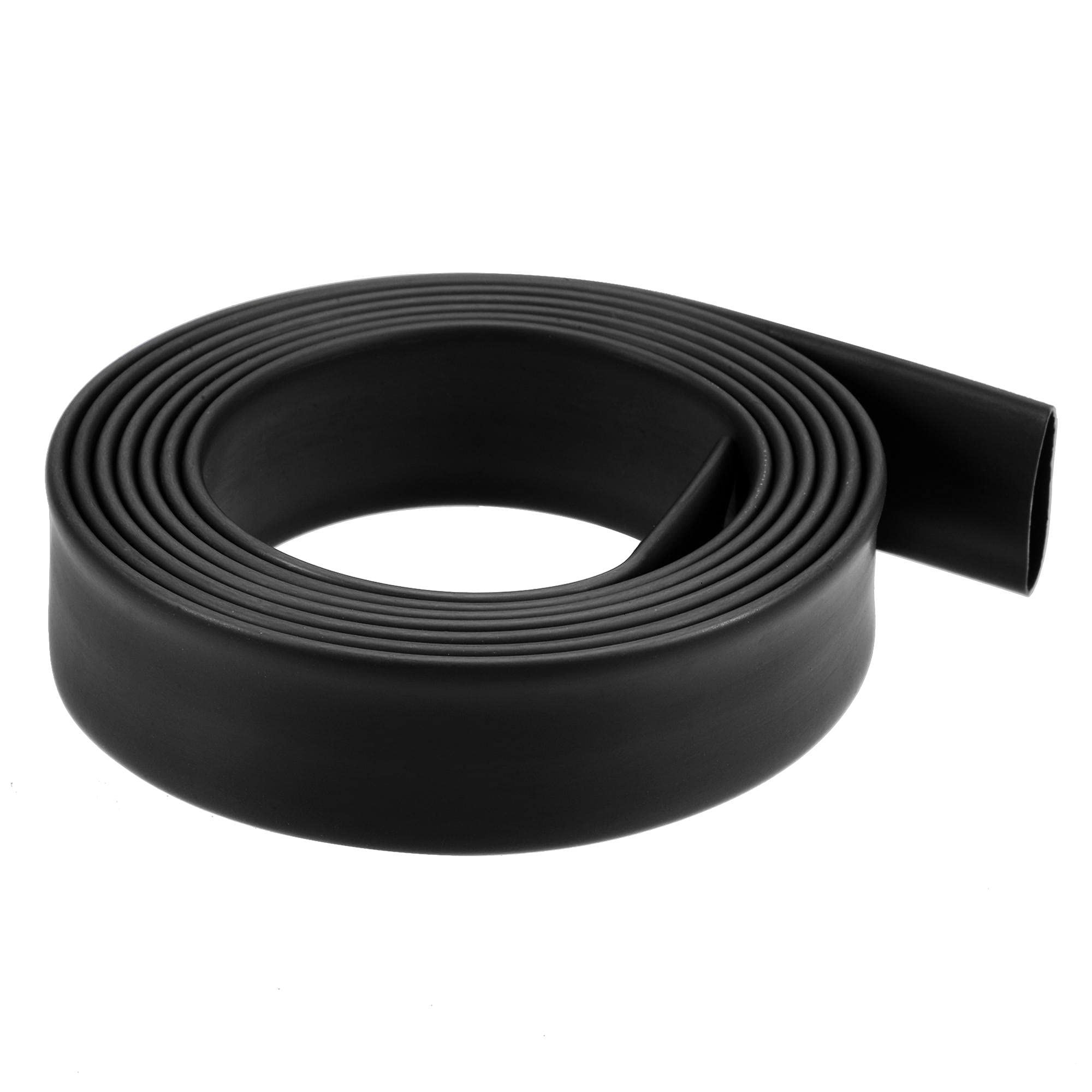 sourcing map Heat Shrink Tubing 1/2-inch(12mm) Dia 4:1 Shrinkable Tube Cable Sleeve for Data Cable 1.5m Black