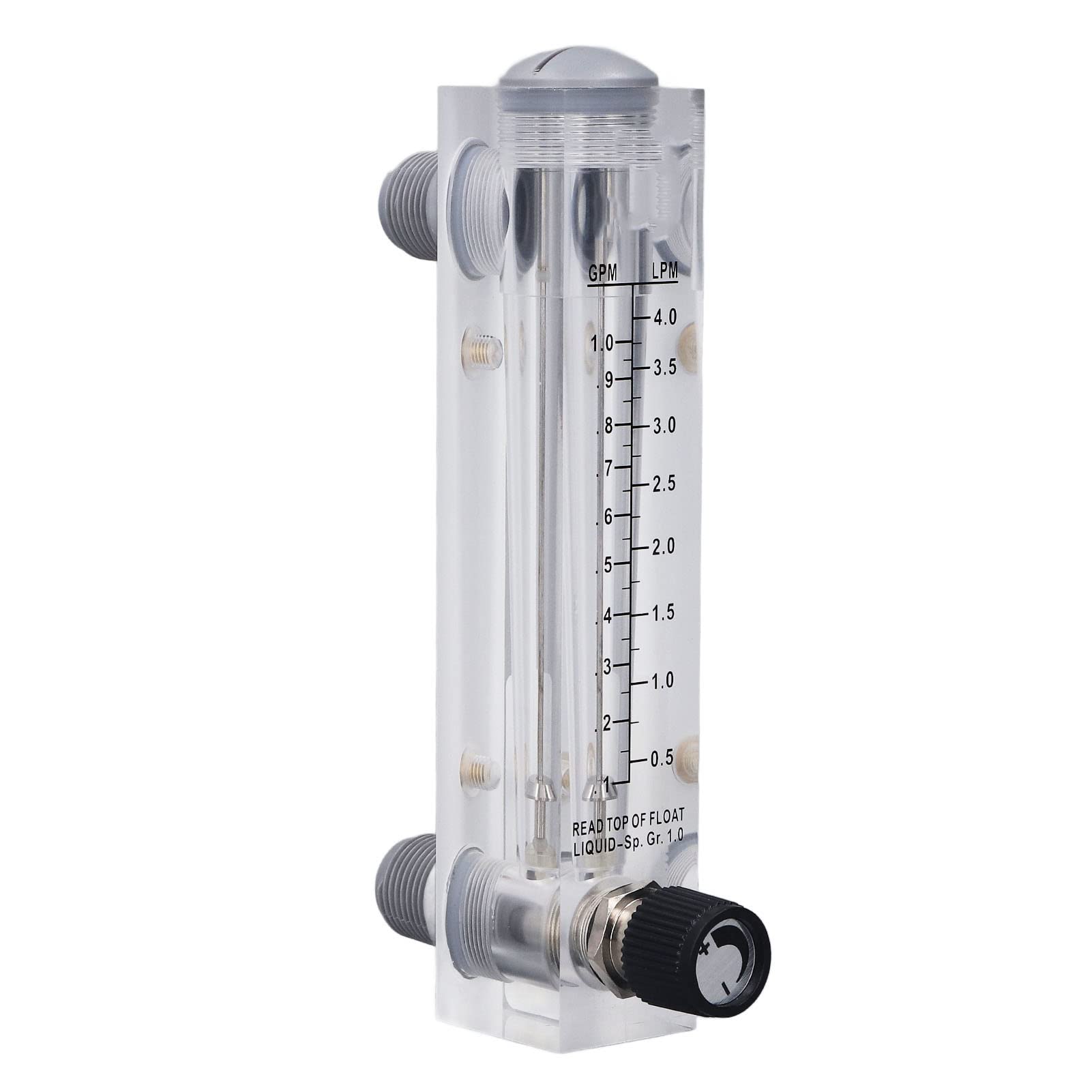 plplaaoo Regulable Liquid Water Flow Meter Lzm-15t,High Measurement Accuracy Liquid Flowmeter,Easy Operation Acrylic Water Liquid Flowmeter for Measuring Rate of Liquid Medium