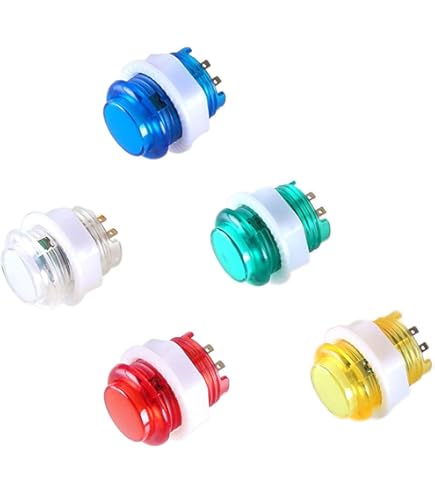 Amazon.com: SJ@JX 8 PCS Arcade Game LED Push Buttons with Cherry