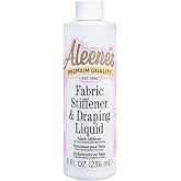 Aleene's Fabric Stiffener and Draping Liquid, Quick Drying, Nontoxic, for Stiffening and Shaping Fabrics, 8 oz