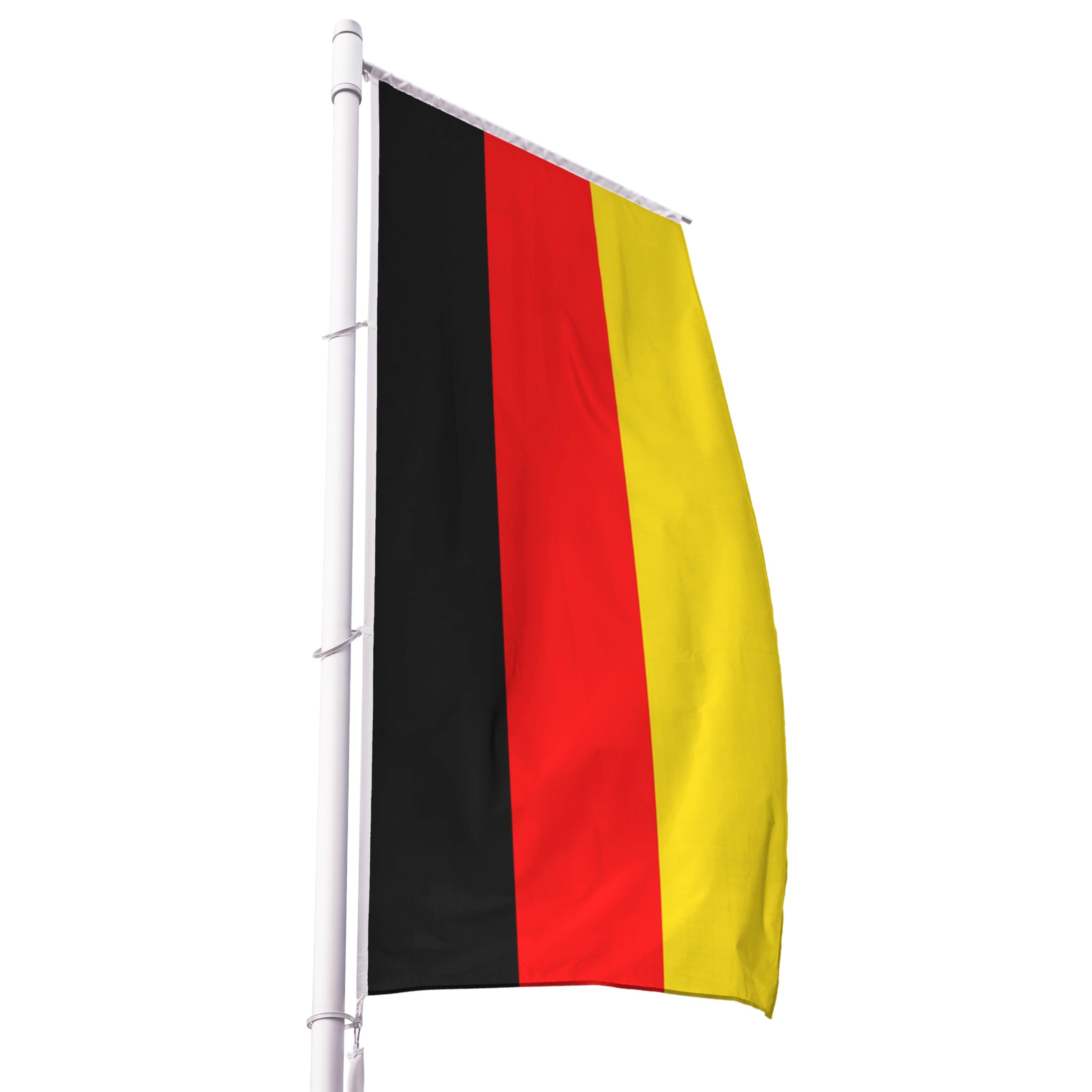 FBS Premium Germany Hoisting Flag with Hemstitch for Booms, Weatherproof Flag with Hemstitch, Durable Germany Flag Made of Spun Polyester, 155 g/m