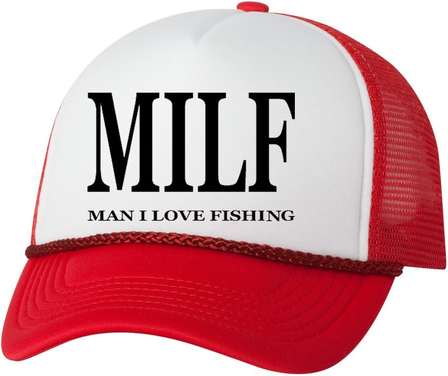 Funny Trucker Hat Milf Man I Love Fishing Fishing Baseball