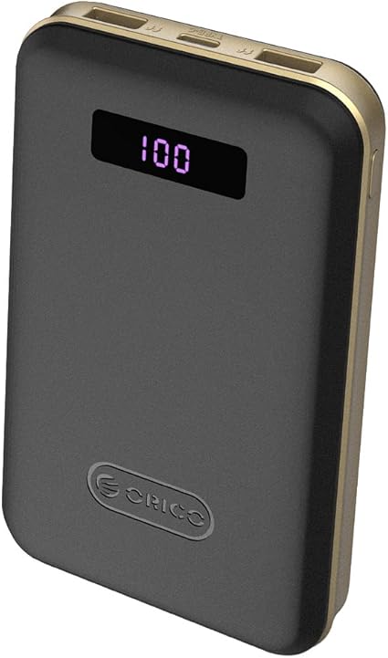 Amazon Com Orico 12500mah Power Bank External Battery With 2 Usb