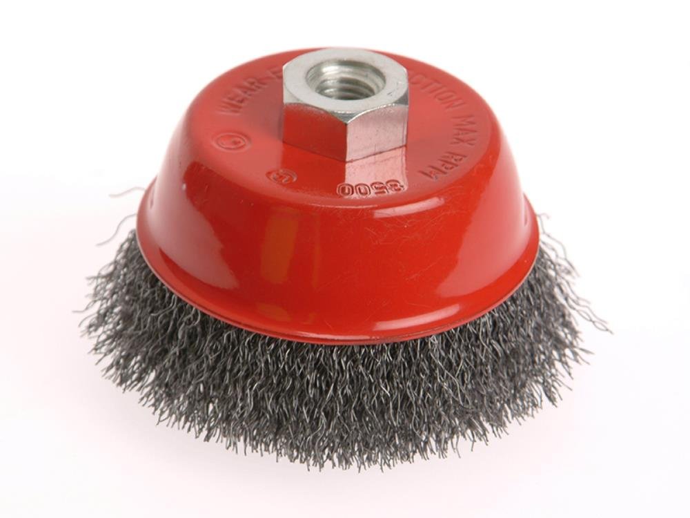 Faithfull WBC100S Wire Cup Brush 100 x M14 x 2 Stainless Steel / 0.30mm