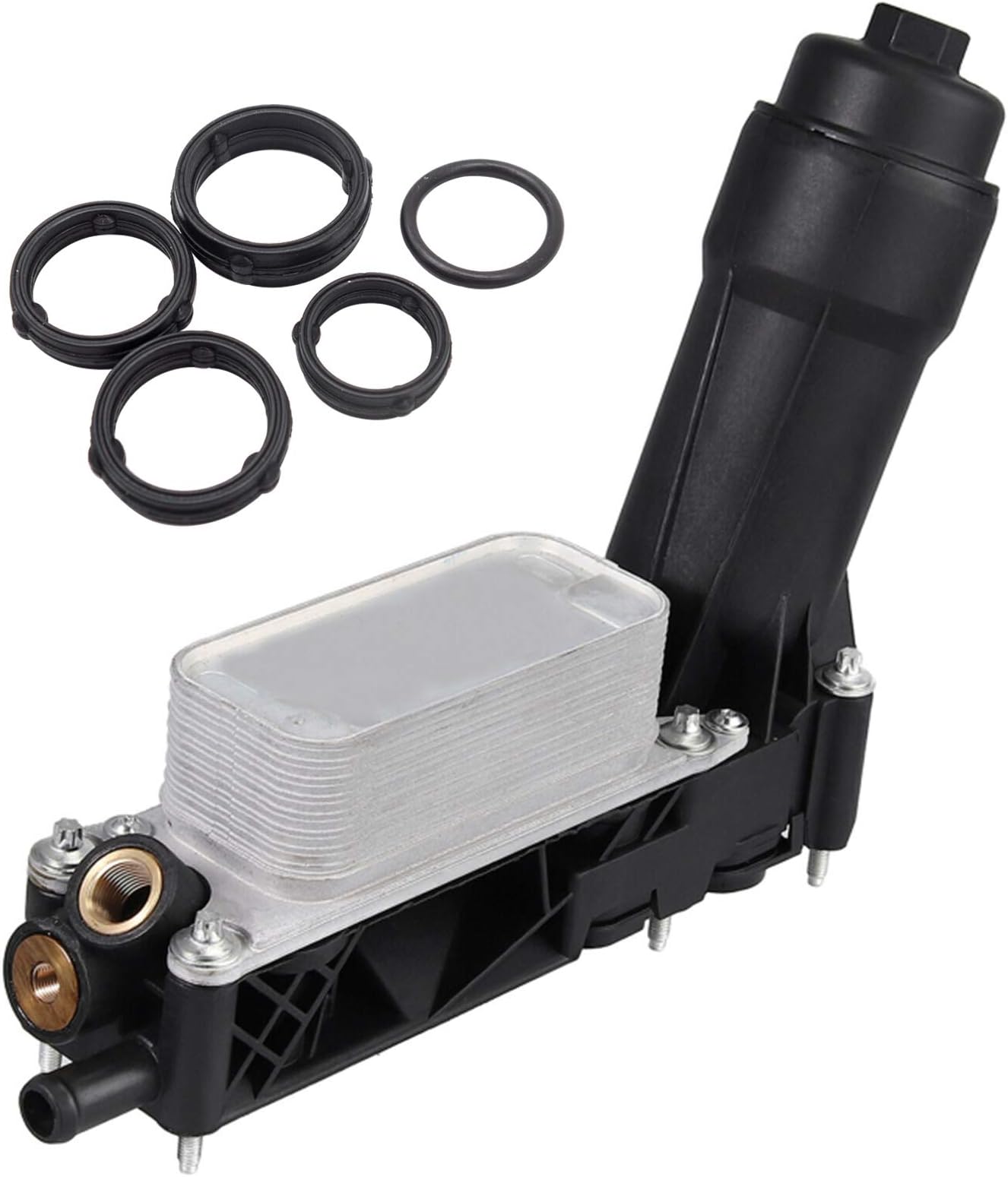 Engine Oil Cooler Filter Housing Adapter Assembly 3.6L 3.2L Compatible with 2011 2012 2013 Chrysler 200,300,Town & Country, Dodge