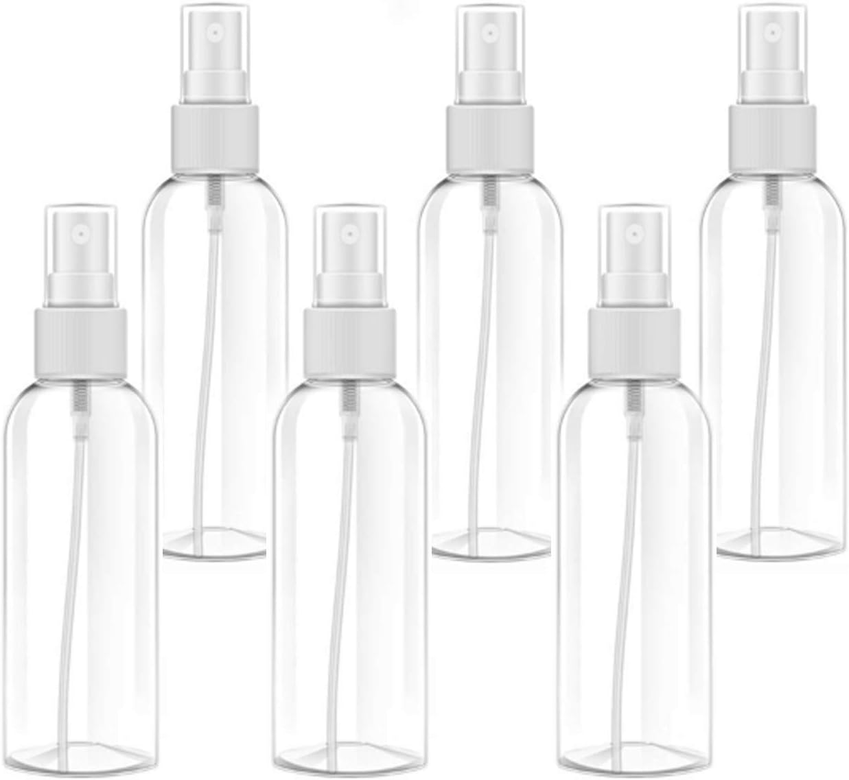 Spray Bottle, 100ml Plastic Traveling Bottle for Essential oils, Cosmetics, Perfume (6 packs)