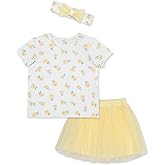 Little Me Clothes for Baby Girls' Fashion Skirt and Headband Set, Pink, 12 Months - 4 Toddler