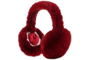 Zsedrut Winter Women Earmuff Foldable Ear Warmer Fluffy Ear Cover Warm Outdoor