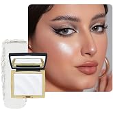 Pearl White Shimmer Glitter Highlighter Highlight Makeup Contour Powder,Glitter Face Illuminator Highlighter, Illuminator Make Up (Pearl White)
