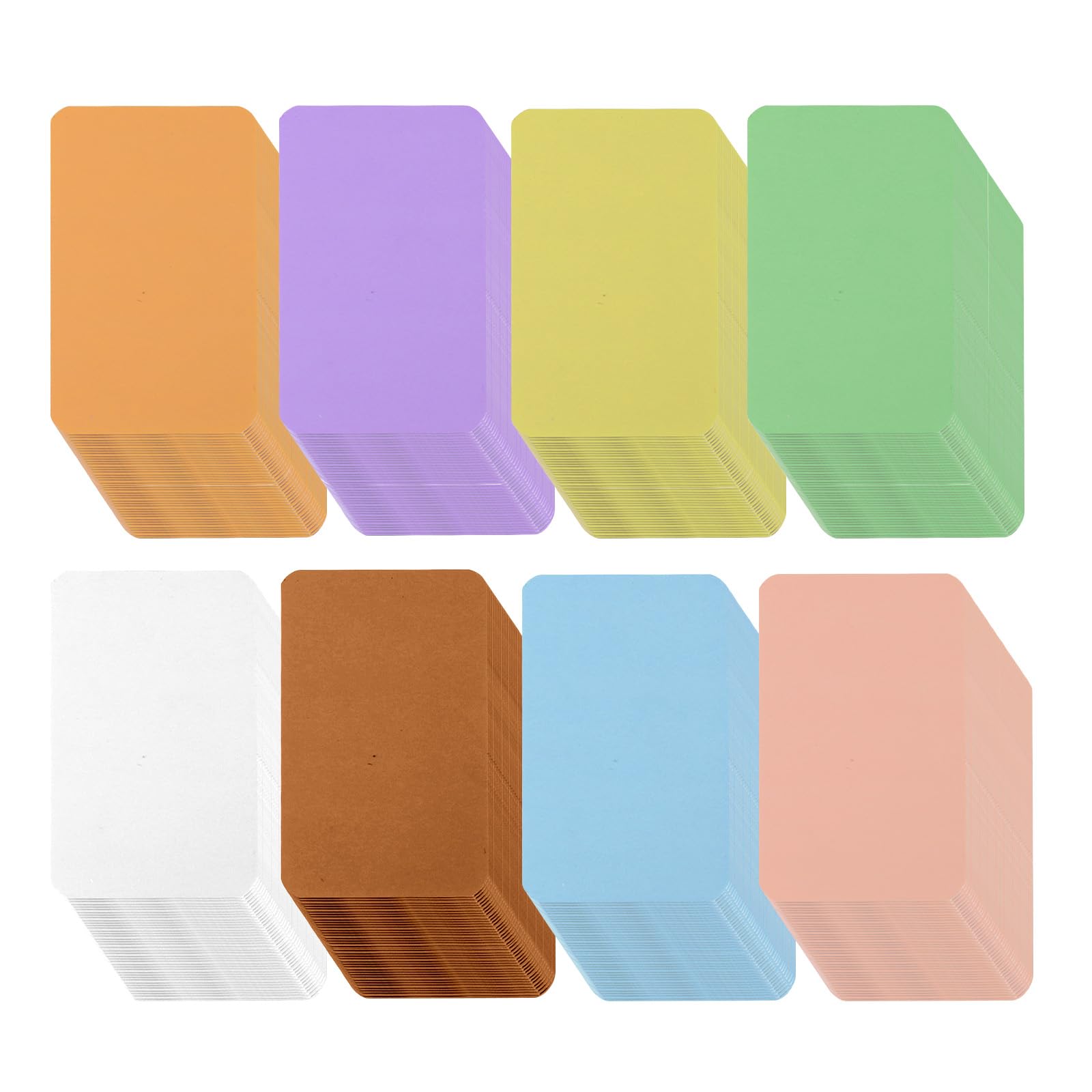 800 Pieces 3.5" x 2.1" Index Cards, Thick Blank Flash Card for Studying, Double Side Colored Note Cards Flashcards for Art Sketching Writing Recording Home Office Supplies