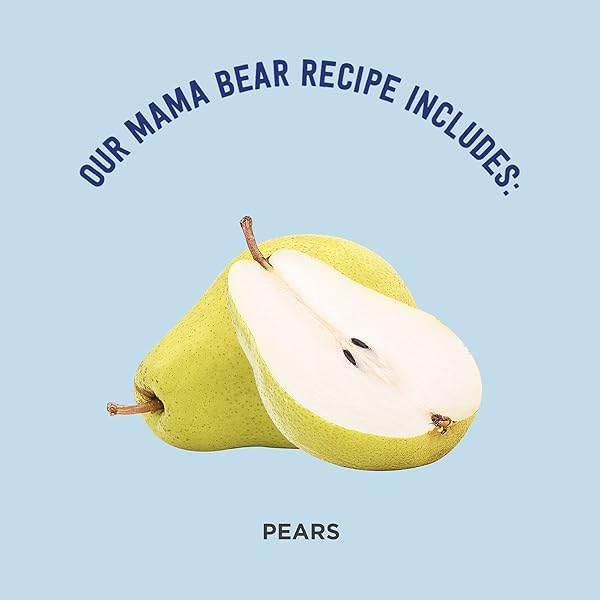 AMAZON BRAND – MAMA BEAR ORGANIC BABY FOOD, STAGE 1, PEAR, 4 OUNCE (PACK OF 12)