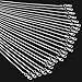 Snake Chains Necklace 24pcs 925 Silver Plated 1.2mm DIY Charms Link with Lobster Clasps for Jewelry Making (16 inch)