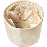 NOTAG Purse Organizer Insert Round Bucket Bag Organizer Nylon Bag Organizer for Handbag Small Tote Organizer Insert