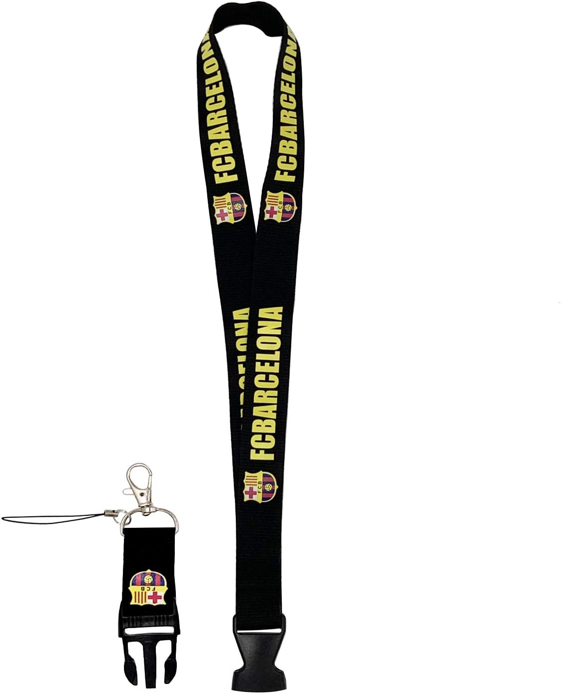 VKOTOUNY FC Football Club Fan Lanyard Key Chain Use for Mobile Phone/Business ID/Badge Card ect for Barcelona Fans : Sports & Outdoors