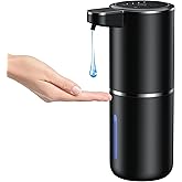Fantictas Automatic Soap Dispenser Touchless Automatic Liquid Soap Dispenser 4 Adjustable 1200mAh Soap Dispensing Levels Wall Mount for Kitchen and Bathroom