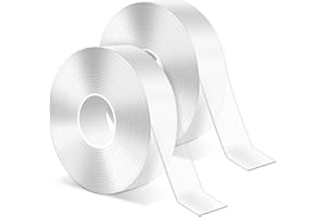 Double Sided Tape Heavy Duty, Strong Sticky Tape Multipurpose Nano Tape, Clear Two Sided Wall Tape Strips, Removable Poster T