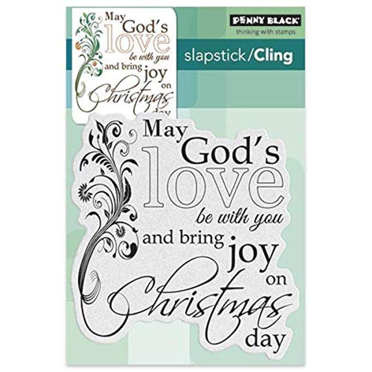 Penny Black Cling Stamp 5 x 7-inch Heavenly Love, Acrylic, Multicolour, 0.63x10.16x23.49 cm