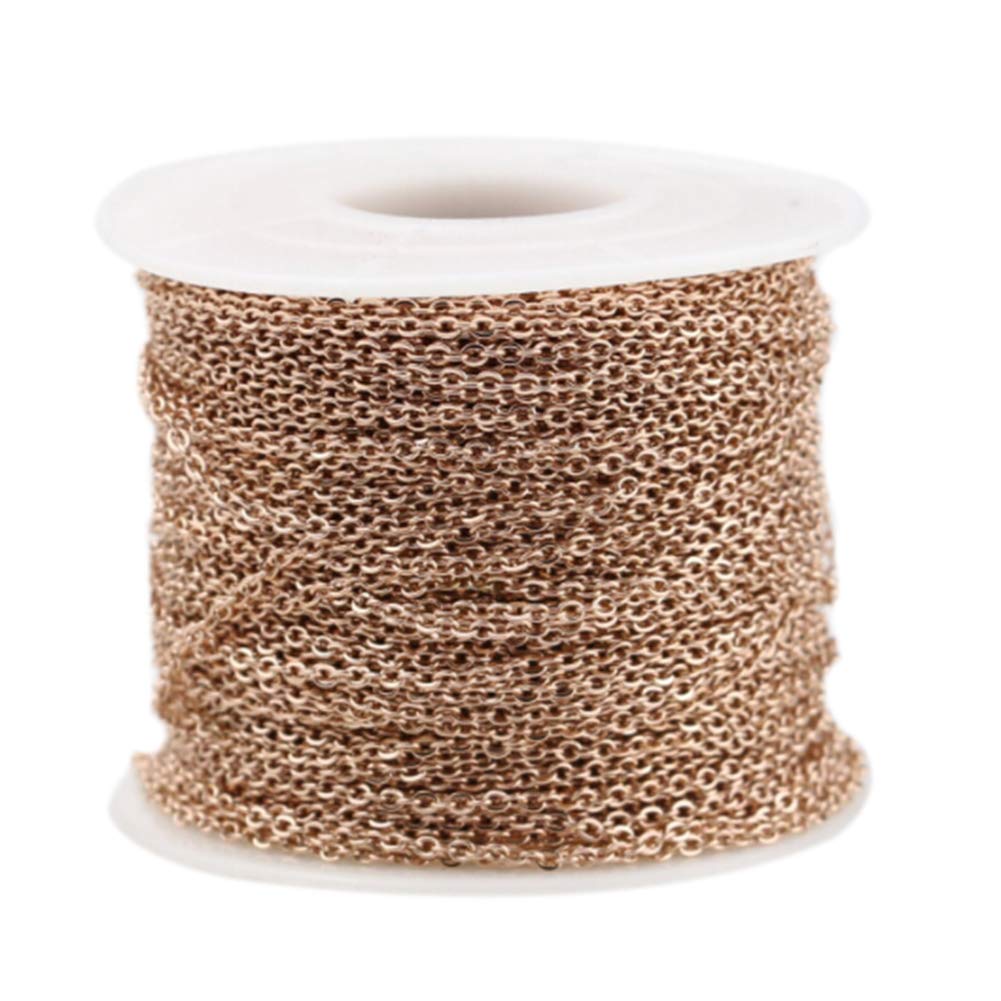 Asudaro 10 Metre Stainless Steel Cable Chain Metal Chain Link Chain Link Chain Link Chain for Jewellery Making, 2,5mm, Stainless Steel